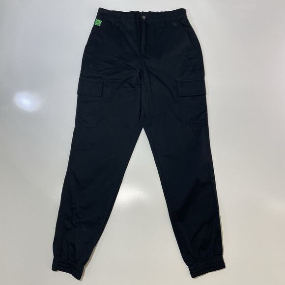 Empyre Relax Pants Men’s Small Black Cargo Pockets Jogger Skate Pants Cotton - Picture 1 of 9